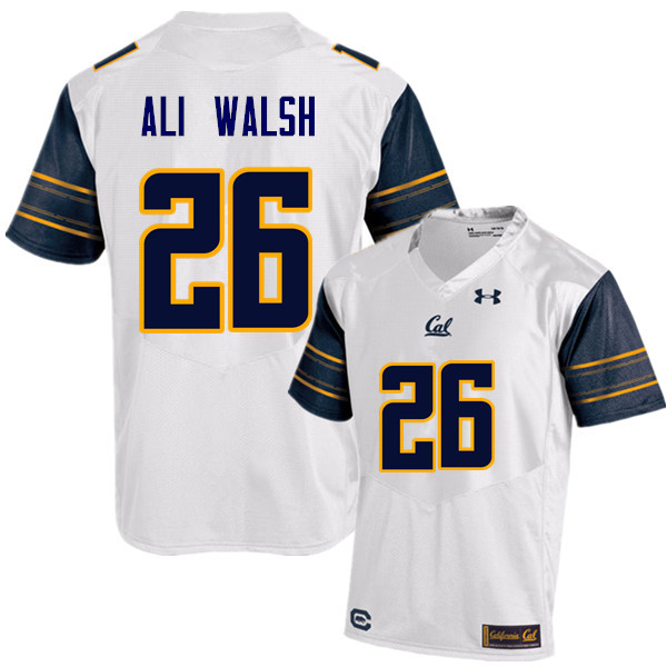 Men #26 Biaggio Ali Walsh Cal Bears (California Golden Bears College) Football Jerseys Sale-White